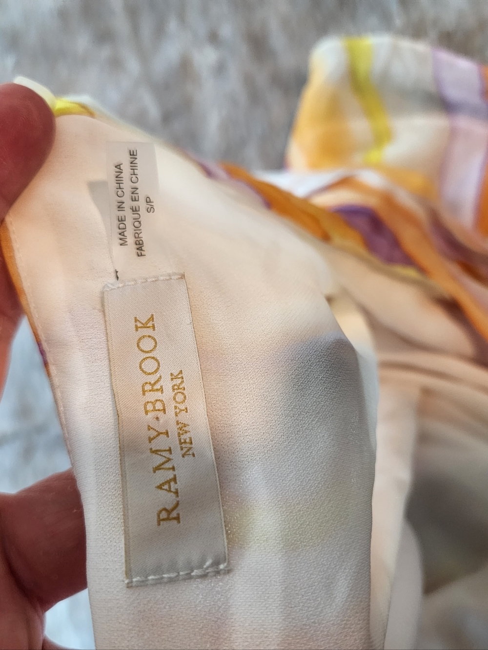 Ramy Brook Pastel Yellow & Lavender Halter Camisole - Picture 9 of 10
